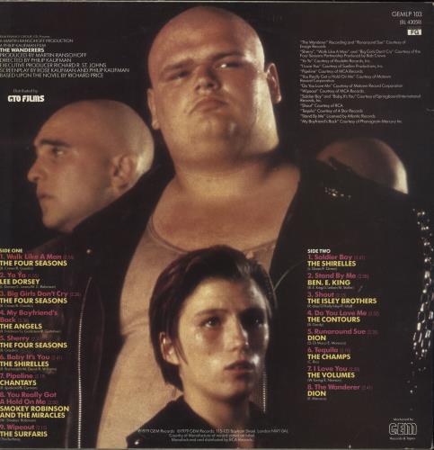 Original Soundtrack The Wanderers UK vinyl LP album (LP record